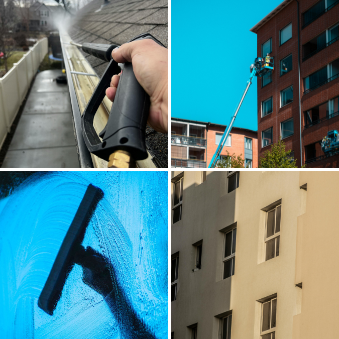 Kortermaja akende pesu ja fassaadi puhastus